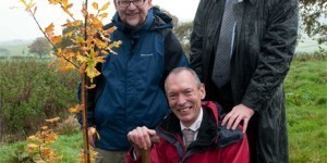 Minister Visits first Woodland in Wales to Crack the Carbon Code